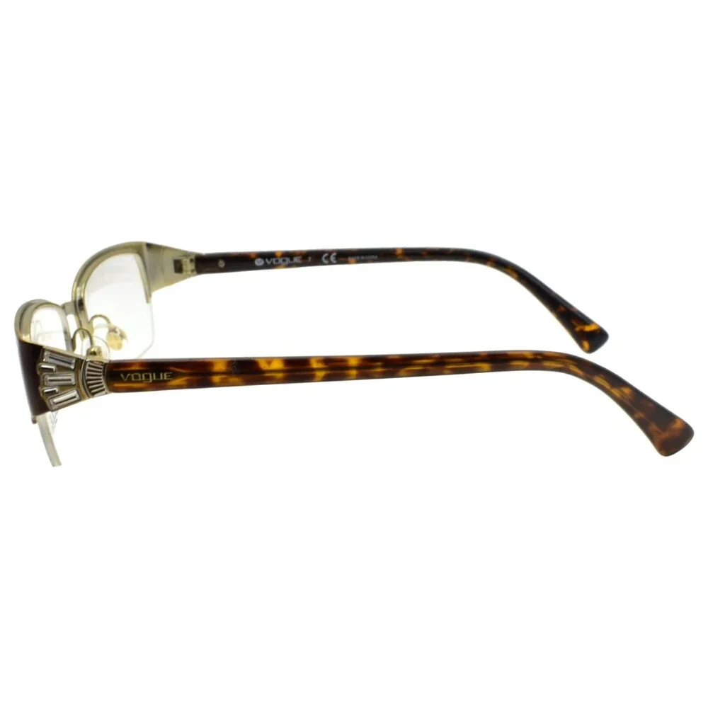 Vogue VO 4014-B 934 Women's Eyeglasses Frames Half-Rim 50-18-135 Brown / Stones